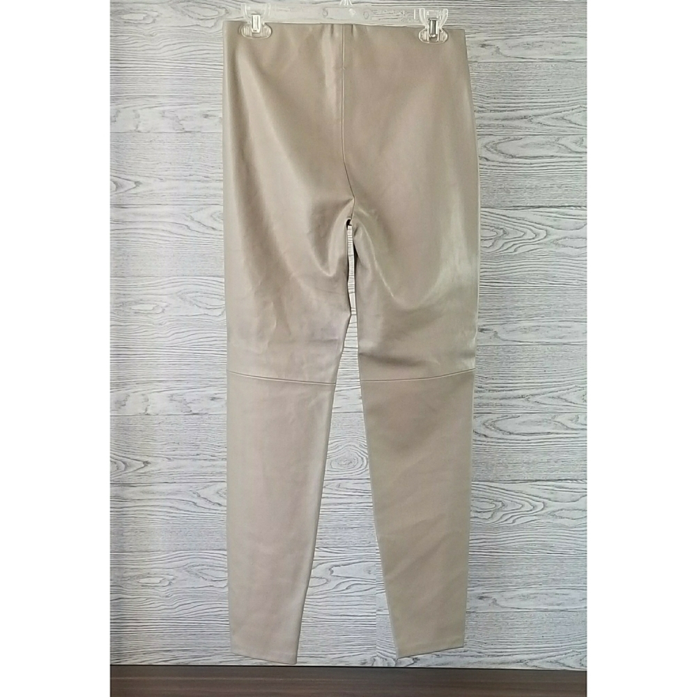 ZARA // faux leather leggings tan mink grey - Picture 2 of 16